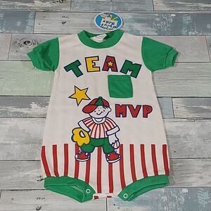 Color Kids by J.P.I Onesie Sports Team MVP Vintage sz 6/9 mo NWT